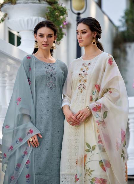 Chikankari Vol 3 By Lily And Lali Chanderi Silk Readymade Suits Wholesale Shop In Surat Catalog